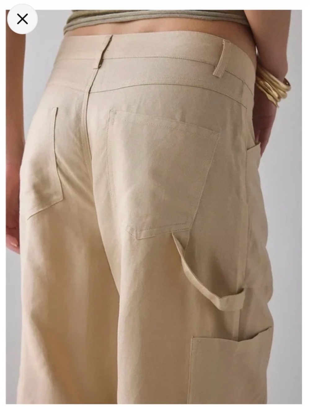 NWT Lioness Miami Vice Linen-Cotton Blend Oversized Cargo Pant Size S NEW - Picture 6 of 8